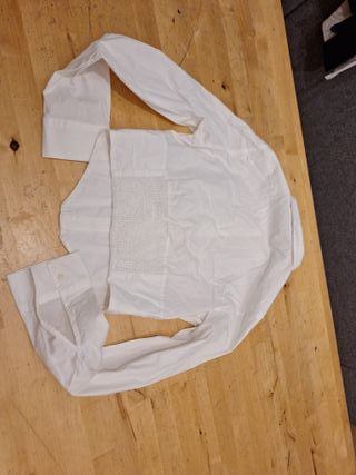 Camiseta Corsé Mini Bershka Blanca Talla