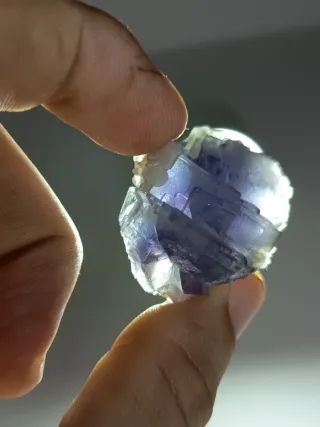 Cristal de Fluorite Azul