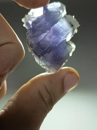Cristal de Fluorite Azul