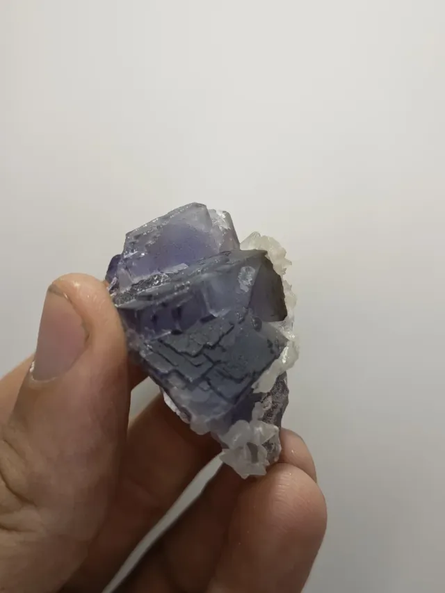 Cristal de Fluorite Azul