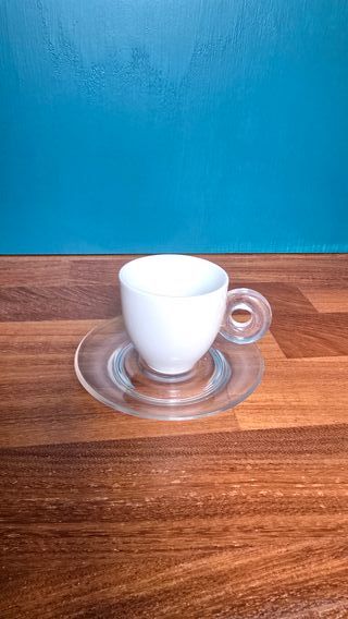 Set 6 Tazzine Caffè Plastica e Ceramica