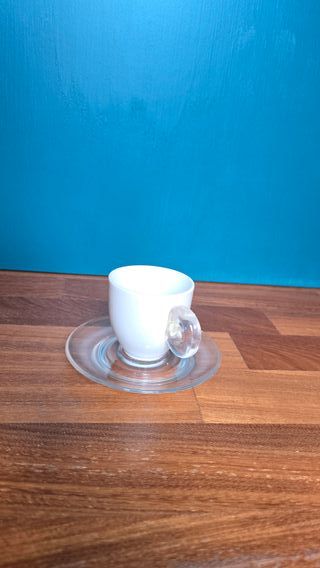 Set 6 Tazzine Caffè Plastica e Ceramica
