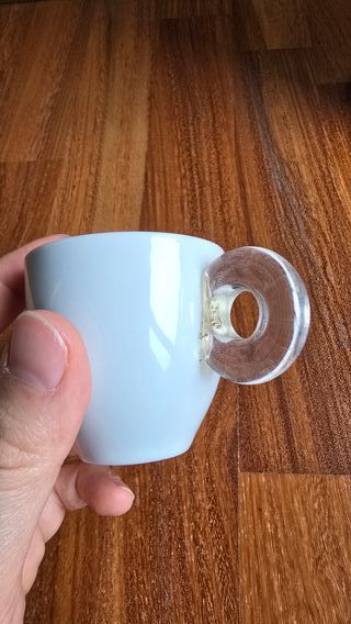 Set 6 Tazzine Caffè Plastica e Ceramica