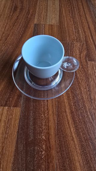 Set 6 Tazzine Caffè Plastica e Ceramica