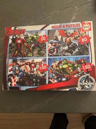 Pack 4 Puzzles Vengadores Educa