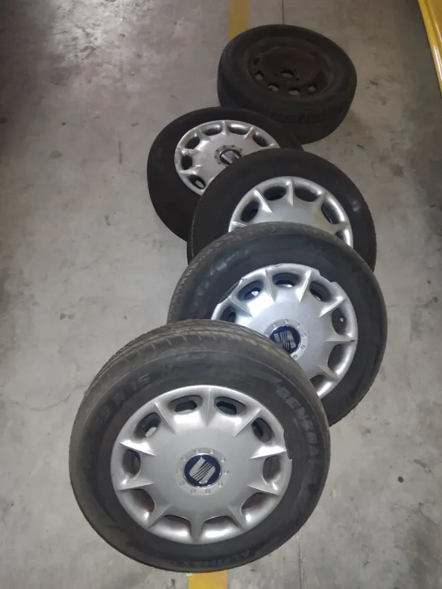  5 Ruedas Seat León/Toledo 5x100,medidas 195/65r15