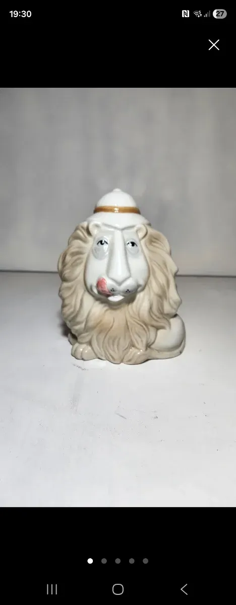 Hucha león vintage de cerámica