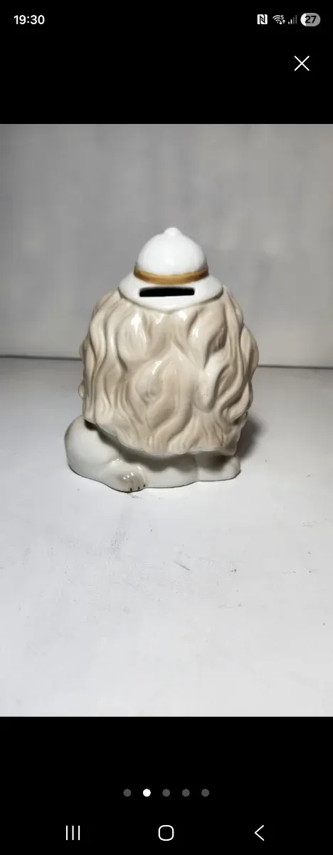 Hucha león vintage de cerámica