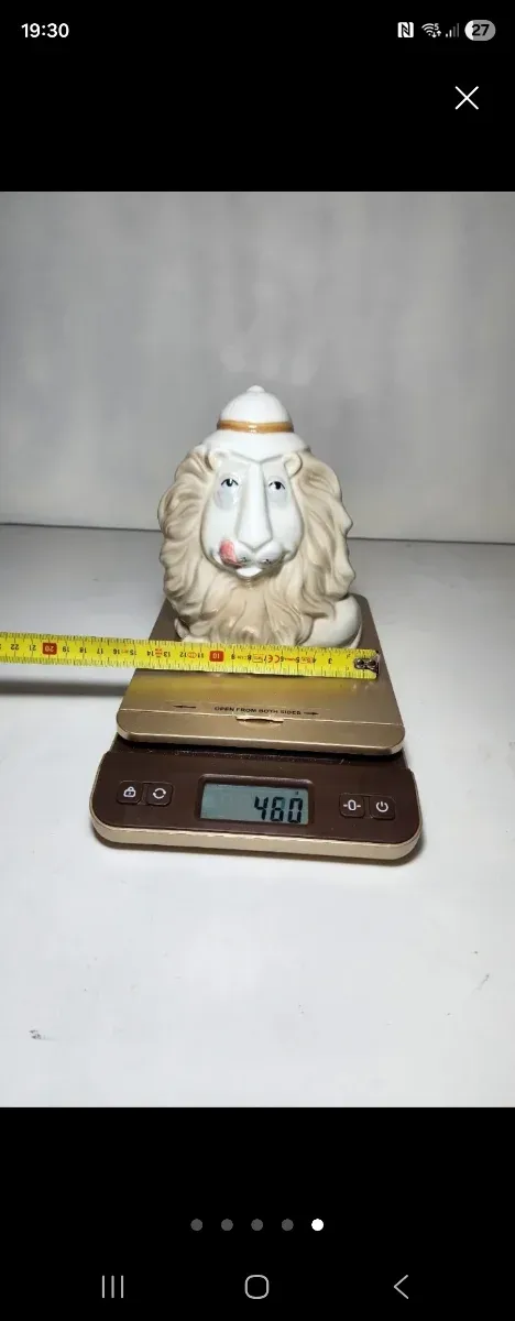 Hucha león vintage de cerámica