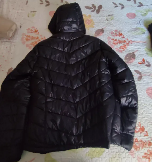 Cazadora plumífero mujer negra, talla 40-42