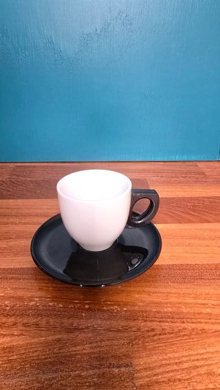 Set 6 Tazzine Caffè Porcellana Nere