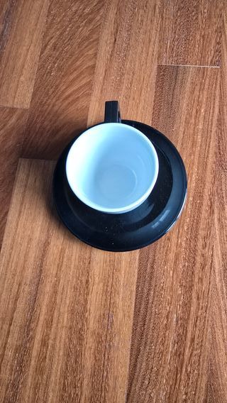 Set 6 Tazzine Caffè Porcellana Nere