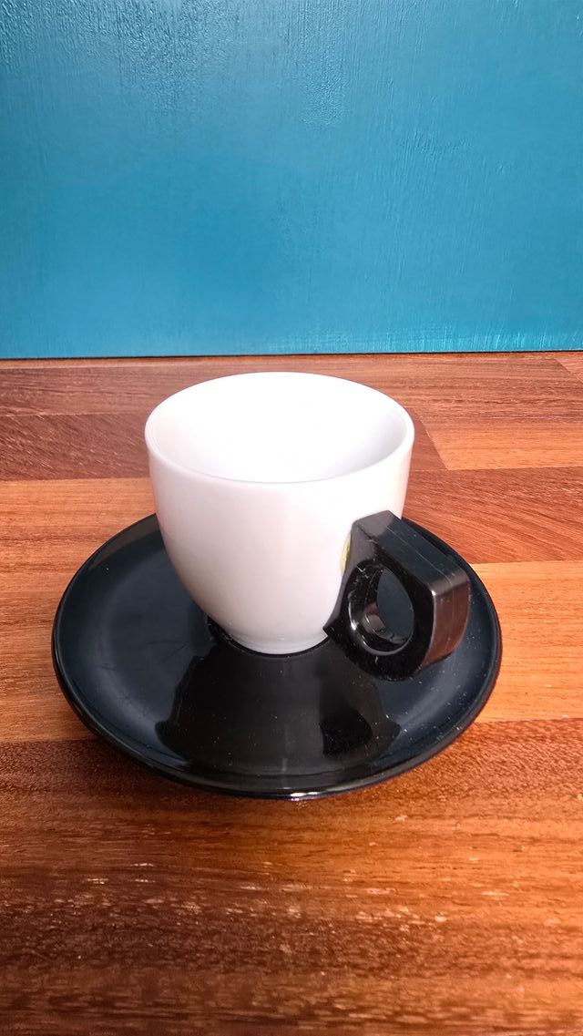 Set 6 Tazzine Caffè Porcellana Nere