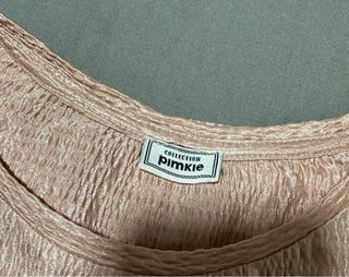 Camiseta rosa manga corta mujer talla única