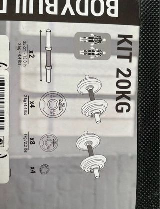 Maletín Kit Mancuernas 20 kg