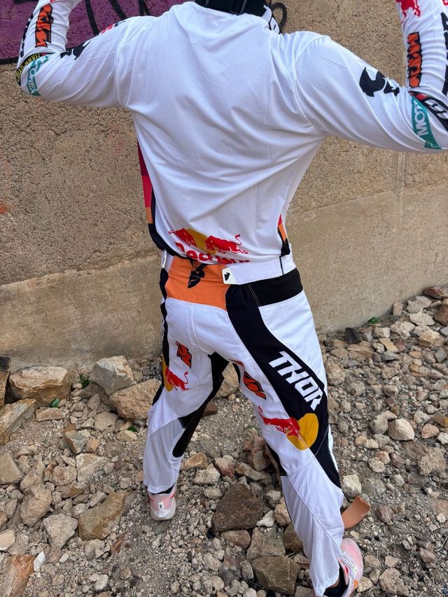Traje Motocross Thor Blanco Red Bull