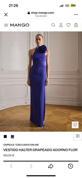 Vestido Mango Capsule Azul