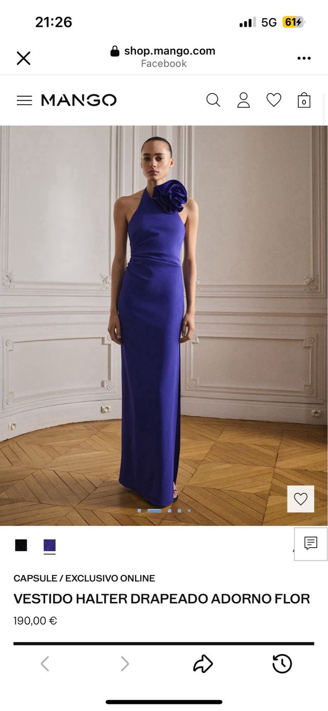 Vestido Mango Capsule Azul