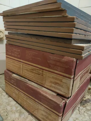 Baldosas de suelo azul