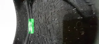 Cazadora niña pelo suave negra