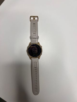 Reloj Garmin Fenix 7S Sapphire Solar Dorado Beige