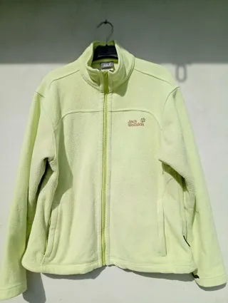 Giacca pile Jack Wolfskin verde