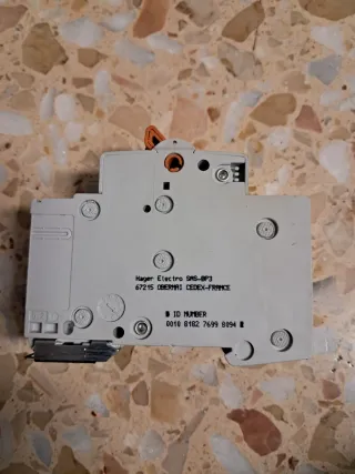 Magnetotérmico Hager MN 1P+N 16A