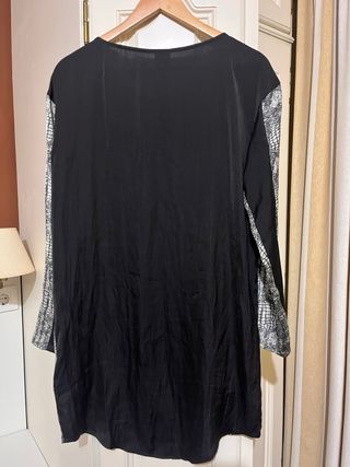 Vestido estampado blanco y negro Vero Moda