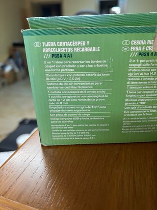 PARKSIDE Tijera Cortacésped Recargable PGSA 4 A1