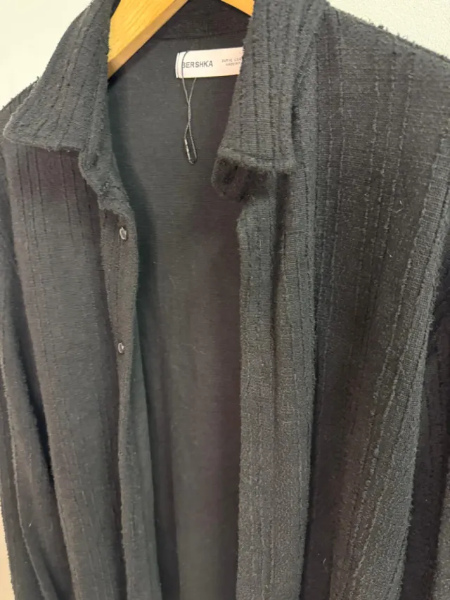 Sobrecamisa Bershka Negra Talla XL