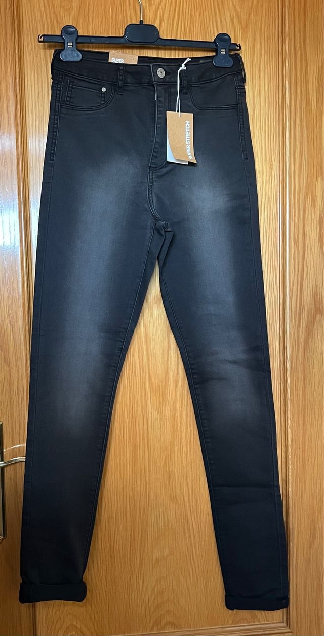 Jeans Súper Skinny High Waist Talla 29