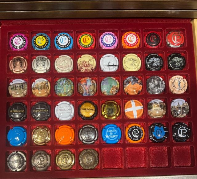 Chapas de cava Castillo de Pedregosa 