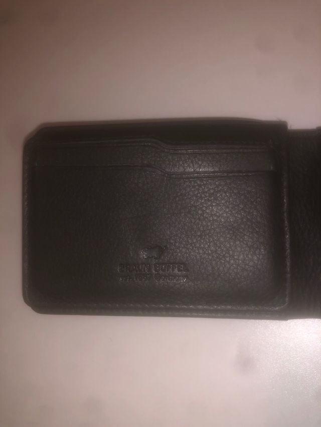 Cartera de piel BRAUN BUEFFEL Negra