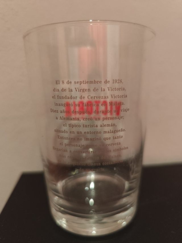 6 bicchieri di birra Victoria Malaga 1928