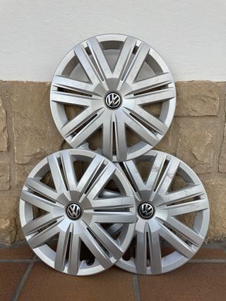 3 Tapacubos Originales VW 14 Pulgadas