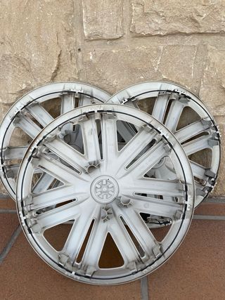 3 Tapacubos Originales VW 14 Pulgadas