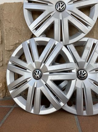 3 Tapacubos Originales VW 14 Pulgadas