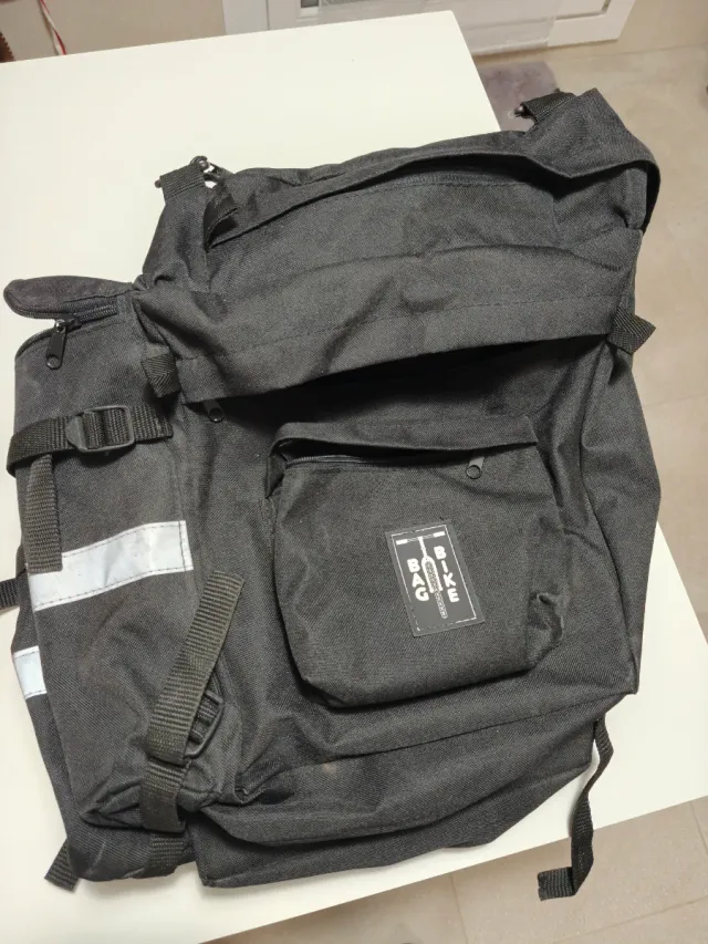 Alforja doble trasera de nylon