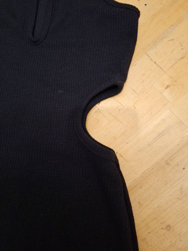 Vestido Bershka Negro Talla S con Aberturas