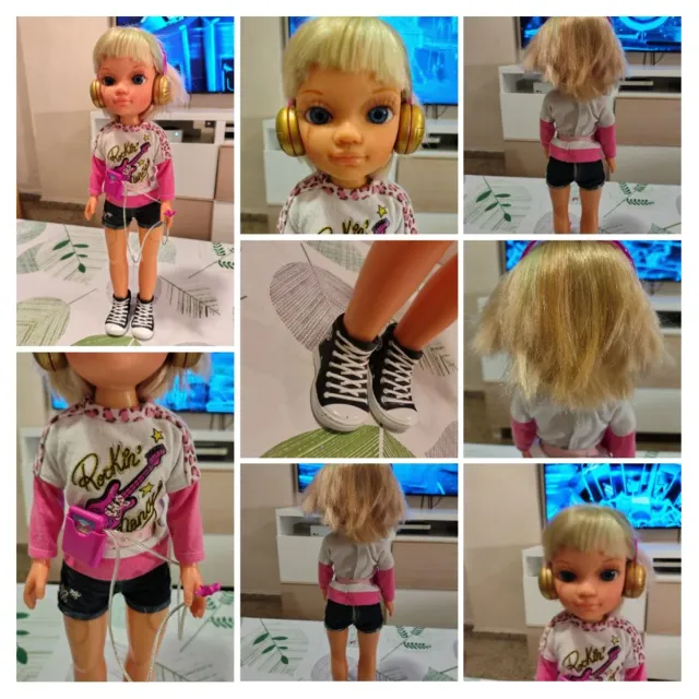 Nancy: lote de 4 muñecas, armario, tocador