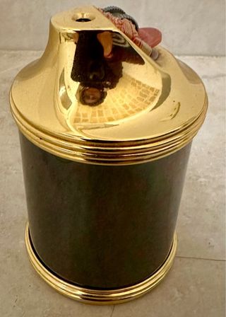 Set vintage scrivania ottone e nero