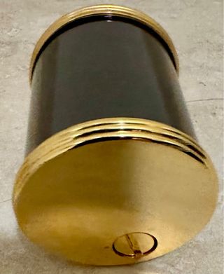 Set vintage scrivania ottone e nero