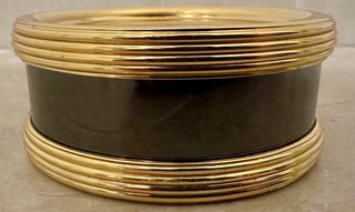 Set vintage scrivania ottone e nero