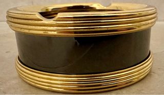 Set vintage scrivania ottone e nero