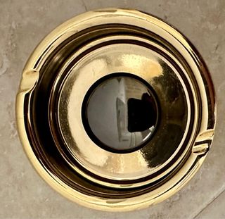 Set vintage scrivania ottone e nero