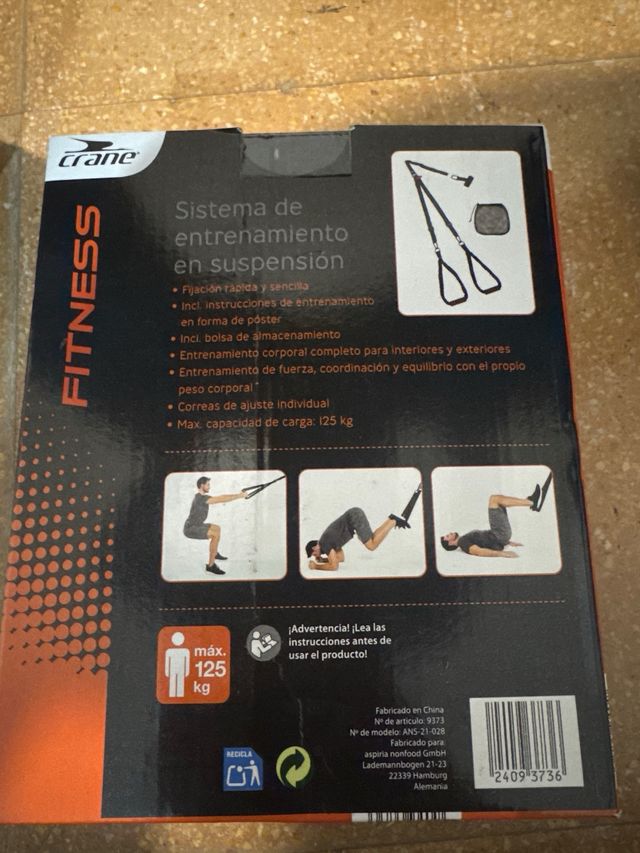 Sistema Entrenamiento Suspensión Fitness Crane