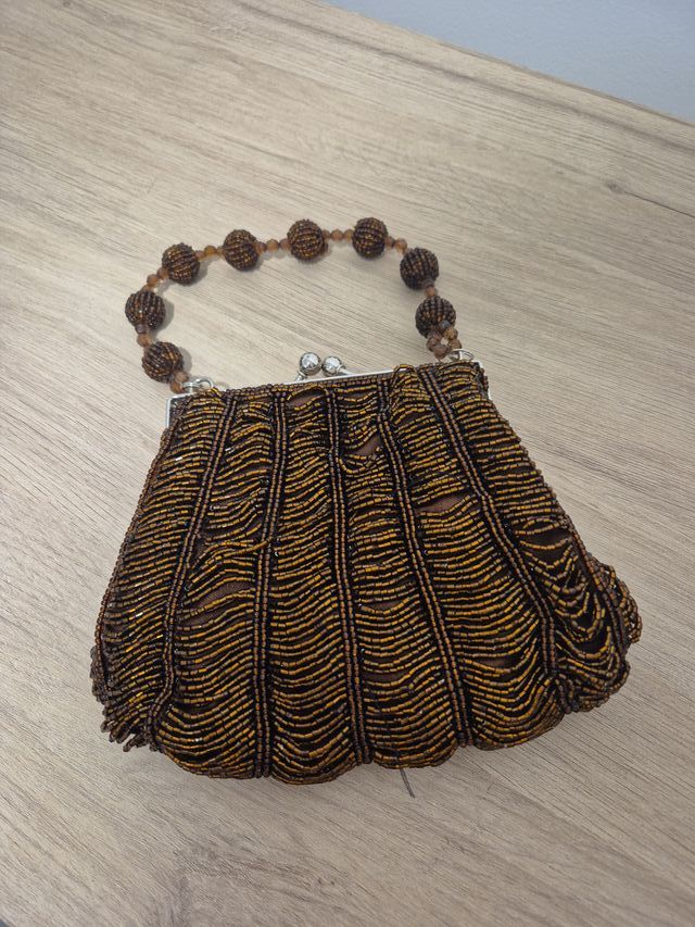 Bolso pequeño de mano, de fiesta con pedrería