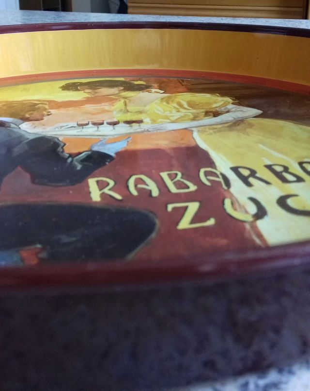 Vassoio Latta Vintage Rabarbaro Zucca