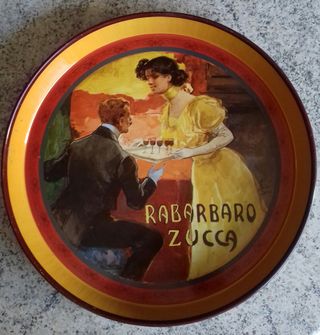 Vassoio Latta Vintage Rabarbaro Zucca