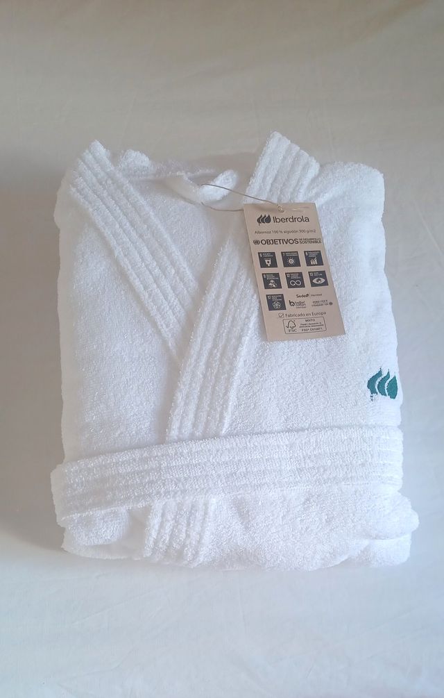 Albornoz Blanco 100% Algodón